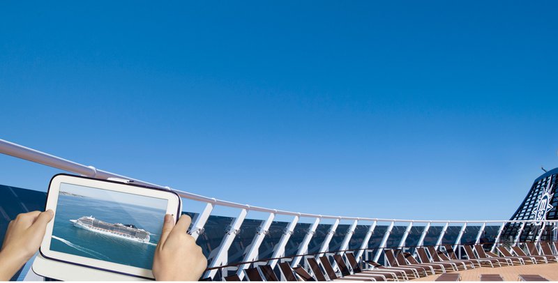 In nave da crociera con l'App MSC for Me In nave da crociera con l'App MSC for Me