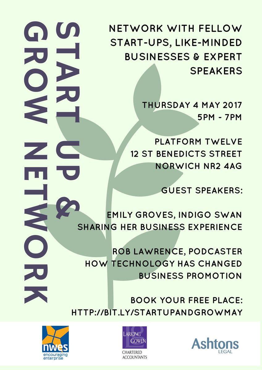 Our next event is a month today, sign up today for free bit.ly/StartUpandGrow… @nwes_group <a href="/AshtonsStartUps/">Ashtons StartUps</a>