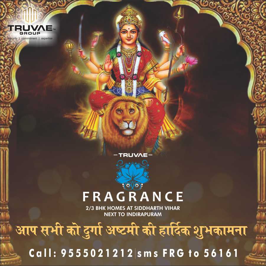 TruvaeGroup's tweet photo. #Fragrance #Sale #2BHK #3BHK #Homes #SiddharthVihar Wish you #Happy #Durgaashtami https://t.co/hUZO9gUzPd