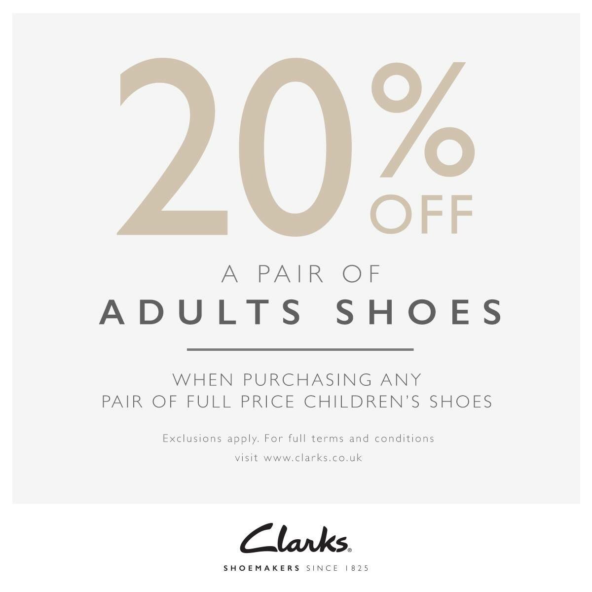 clarks shoes 20 discount