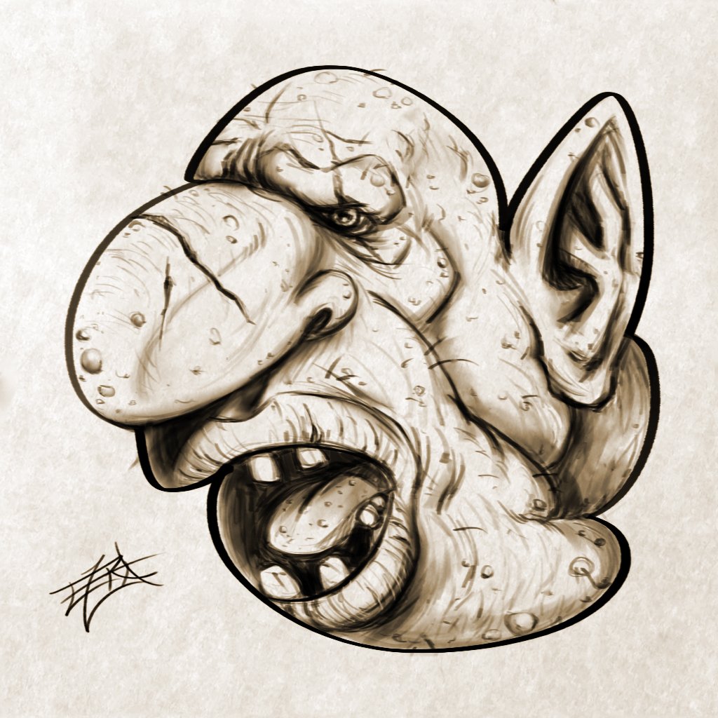ezra_lau's tweet image. Radish Ogre result from the #sketch #shapegame