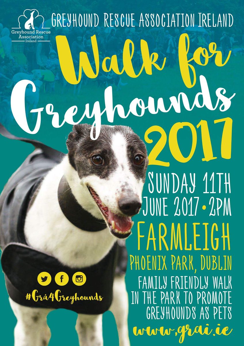 A date the diary for anyone with greyhounds in and around Dublin.