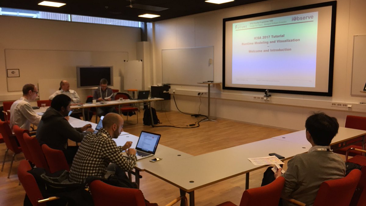 icsa2017conf's tweet photo. Runtime modeling tutorial starting soon in Demo Studio! https://t.co/UCjTctDF5X