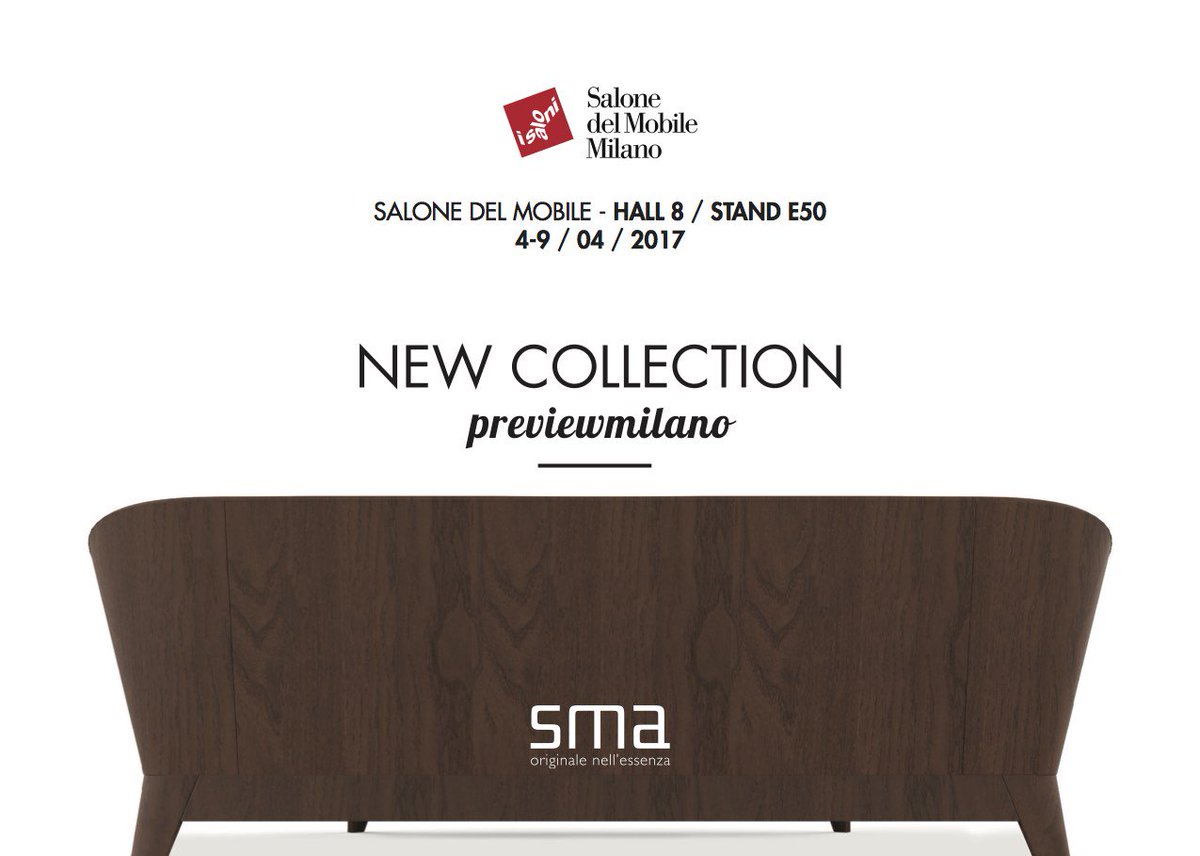SMAmobili's tweet photo. TODAY is #SaloneDelMobile!!
HALL8 / STAND E50
4-9 April, MILAN
www-smamobili.it #italianfurniture #realwood https://t.co/VBQVJjuRTd