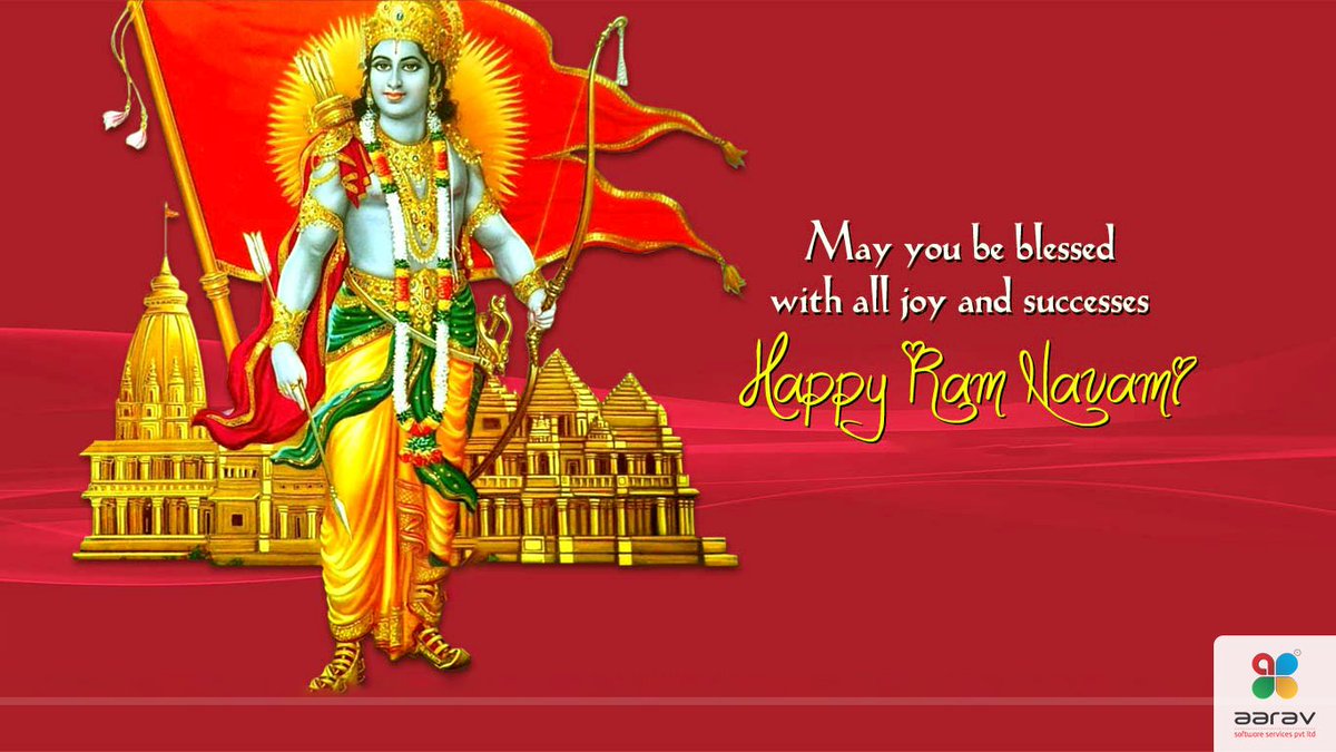 aarav_software's tweet photo. #May this day brings happiness to you and fill your life with #joy and #prosperity. #Warm wishes on #Ram Navami.
#RamNavami #ramjanmotsav https://t.co/1giu39DxpC