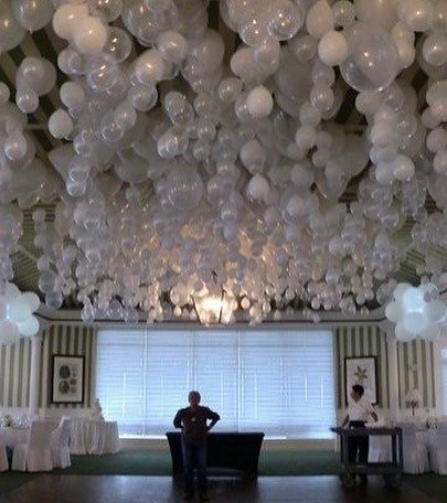 apballoons's tweet photo. This is great if you have a venue with a tall ceiling. LED light can hang from each balloon to add a special effec… https://t.co/hTZcfWGM1n https://t.co/oQdfnMskCP