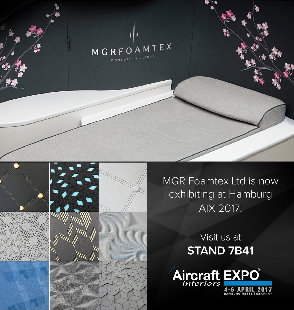 mgrfoamtex's tweet photo. MGR Foamtex Ltd now exhibiting @aix_expo stand 7B41! https://t.co/fYxQSJcZBI
