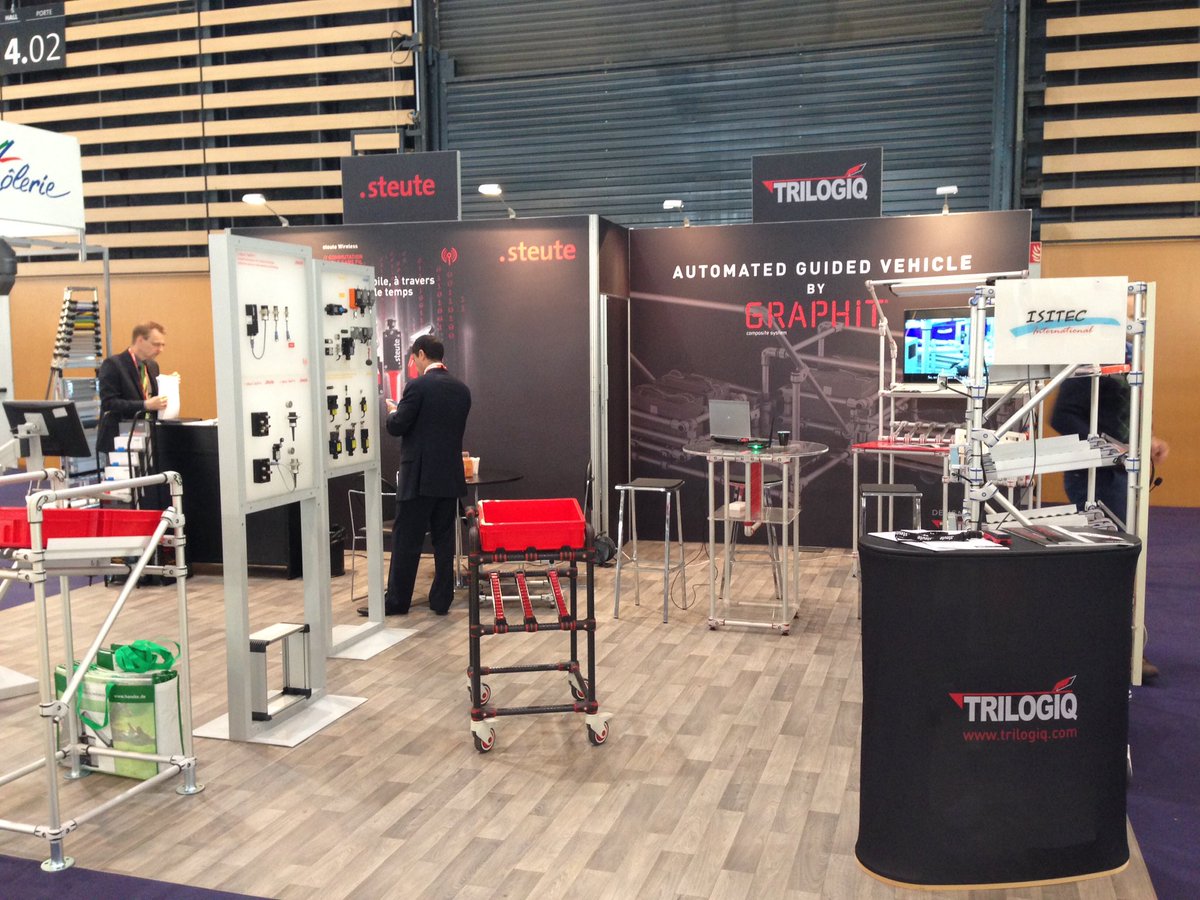 TrilogiqFrance's tweet photo. C'est parti pour #INDUSTRIELyon2017 ! Rdv stand 4A103 pour voir notre AGV équipé de la technologie #steute ! @ISITEC_Intl #industriedufutur https://t.co/EyTmrYhXXq