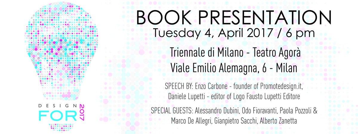 DSforDESIGN's tweet photo. *PRESENTAZIONE #DESIGNFOR2017* by @Promote_design > stasera h18 @LaTriennale ~ #DSforDESIGN special guest ~ #MDW2017 @fuorisalone https://t.co/Anmrs1Scdy