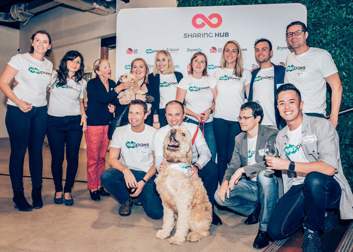 Minister for Innovation and Better Regulation <a href="/Matt_KeanMP/">The Hon. Matt Kean</a> with the <a href="/madpawsau/">Mad Paws</a> pet sitters and team <a href="/PacasJan/">Jan Pacas</a> @rolf0508 <a href="/chrisnheu/">Christopher Nheu</a>