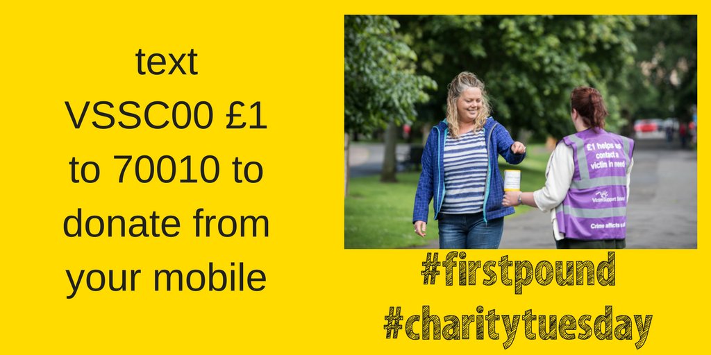 VSScotland's tweet photo. Received one of the new £1coins? Donate your #firstpound and help support people affected by crime text VSSC00 £1 to 70070 #charitytuesday https://t.co/Po3Jlrpa0z