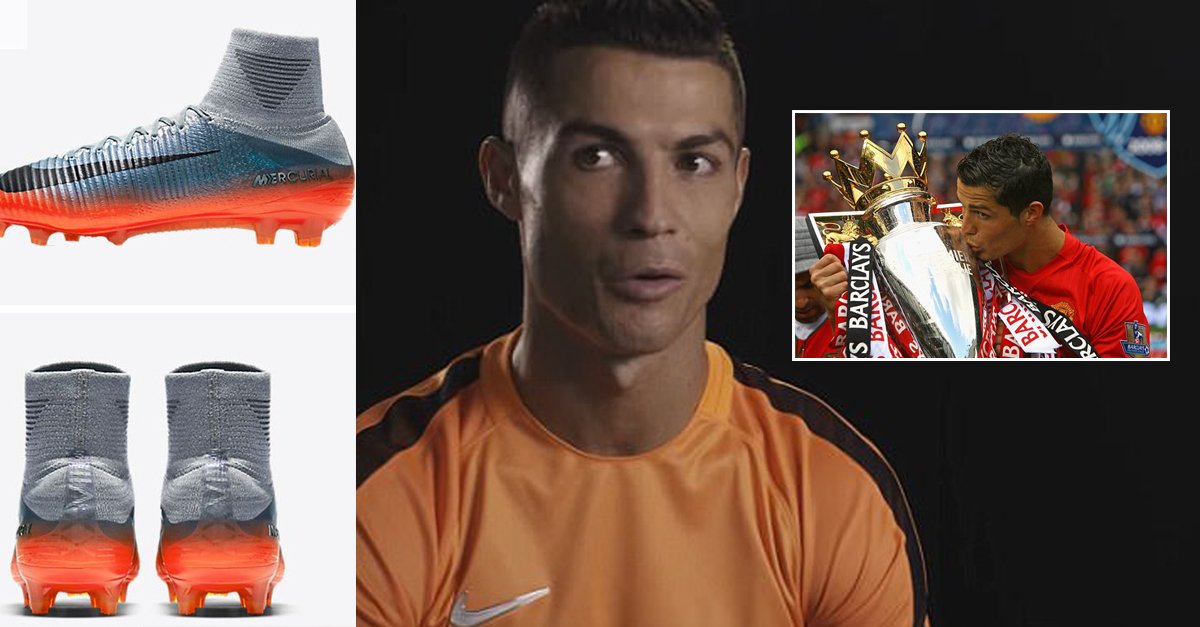 Cristiano Ronaldo dedicates his new boots to time at Manchester United ...