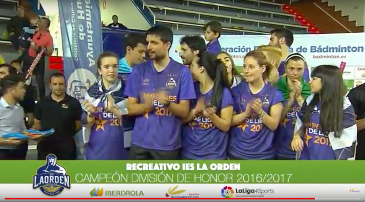 BadmintonESP's tweet photo. ¿Quieres volver a ver el #TOP8Final 🏆?

3 [9] 🔵 IES La Orden
0 [1] 🔴 Rinconada

🏆🏅🎉🔊 ¡TODO!
https://t.co/5kdpC52VMt https://t.co/WHR8jJsRjU
