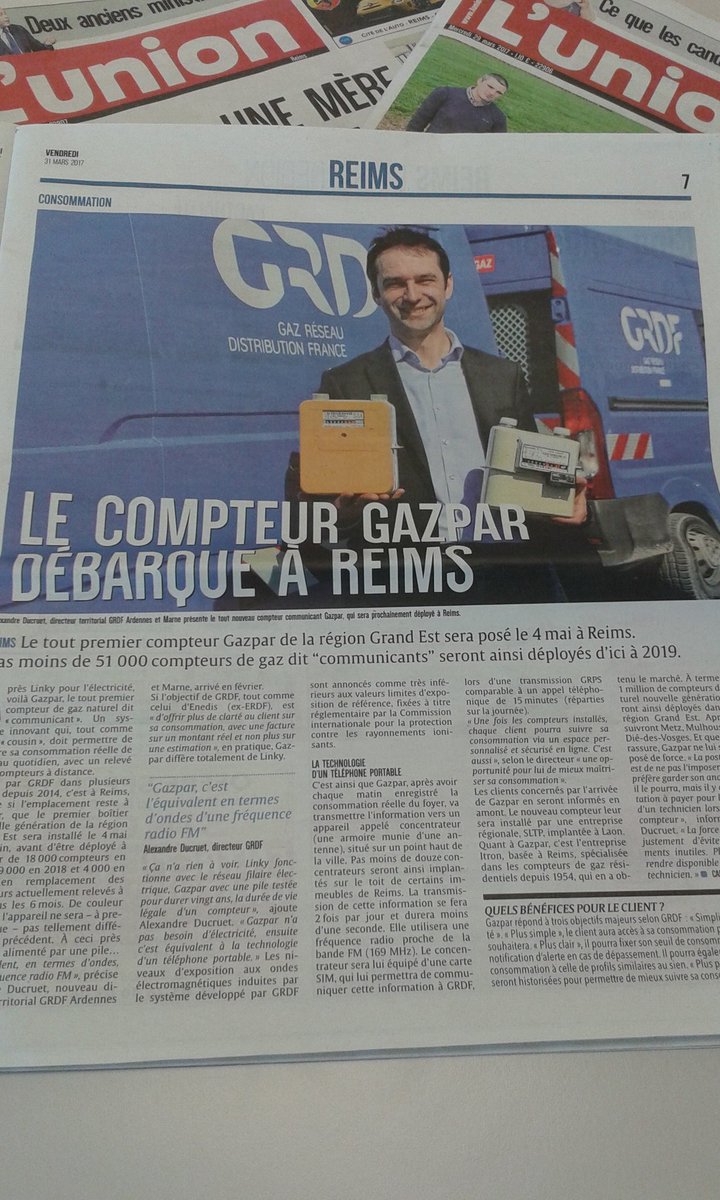 thierryfenaille's tweet photo. Le compteur #gaz Gazpar débarque à #Reims ! Présentation avec Alexandre.... https://t.co/FH2DqBkwzU