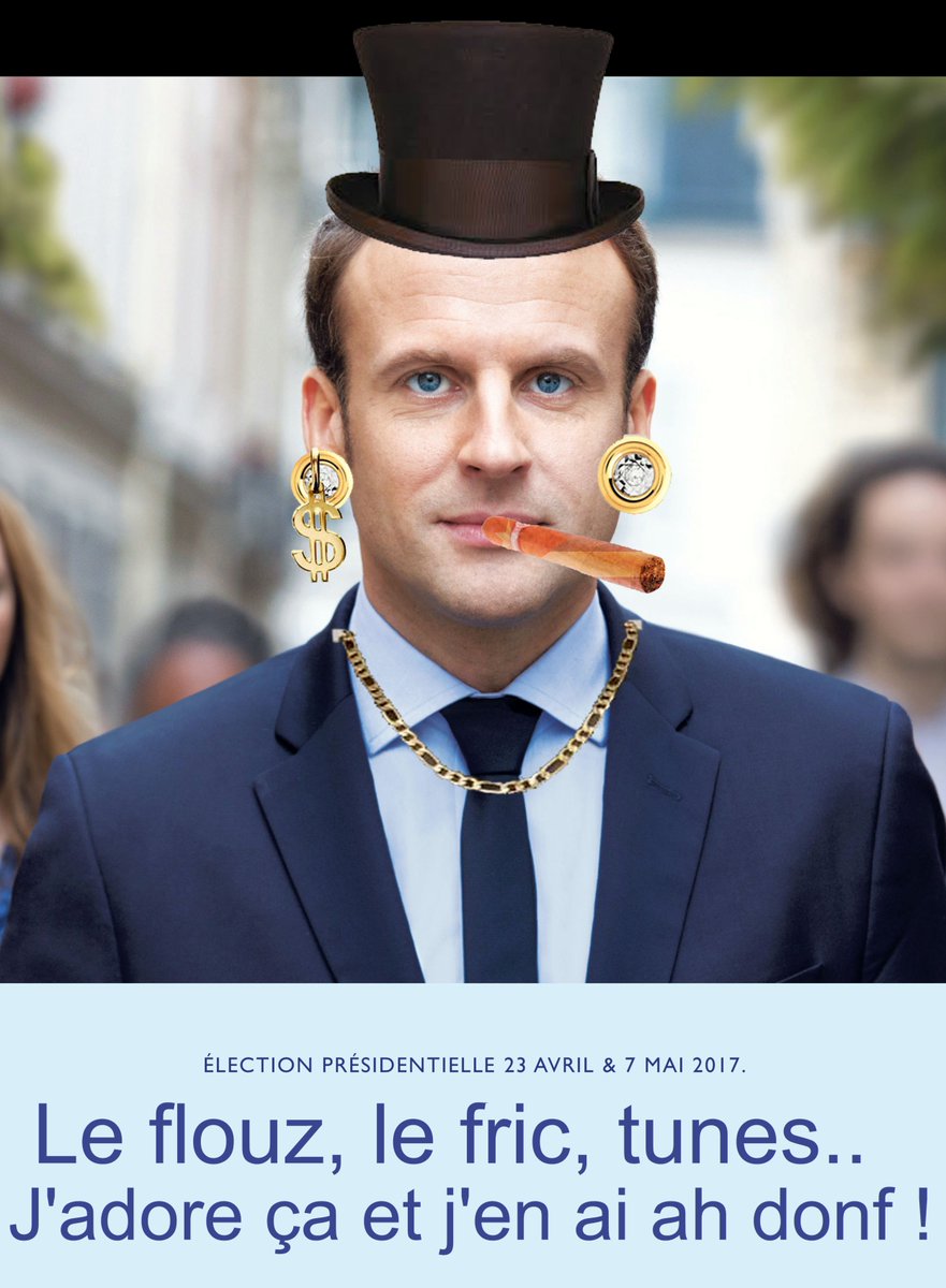 alex_m_frenchy's tweet photo. #nouvelleaffichemacron, Voilà la nouvelle affiche de campagne de M. Macron..................... C'est une parodie bien sûr ou pas ? https://t.co/fdBnyPbnBG