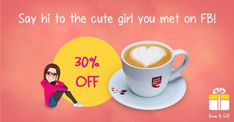 BoomAGift's tweet photo. Use Code CCD30 to get 30% OFF when you gift a Cafe Coffee Day Coffee from BoomAGift ... Go ahead &amp; bring a smile on someone's face :) https://t.co/S6JJ6PNofA