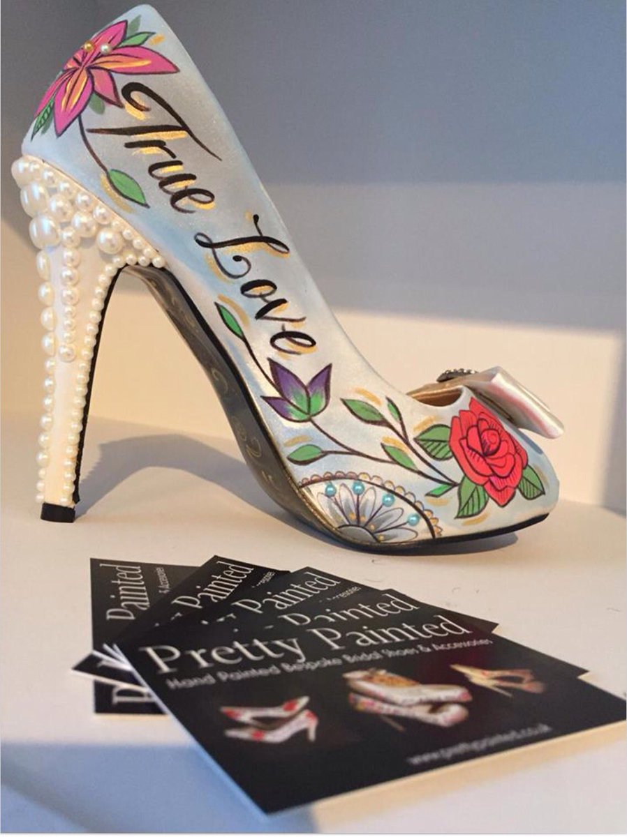 Personalise your bridal shoes - Hand painted shoes for your special day