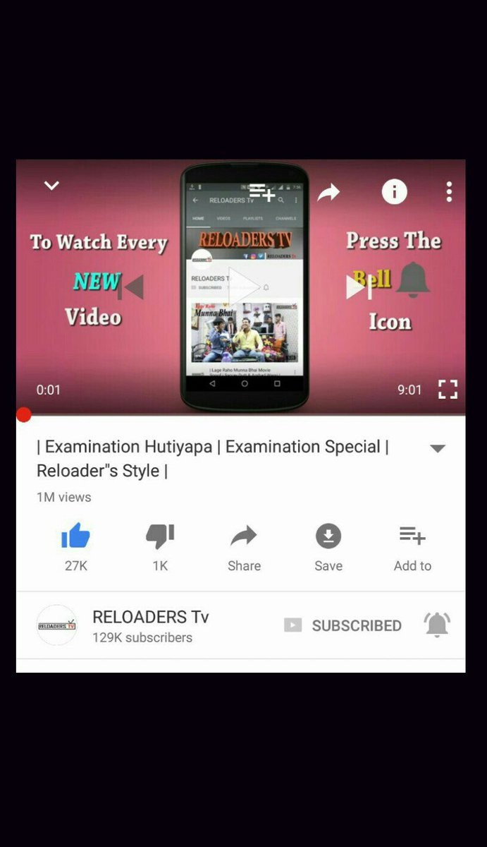RELOADERS_Tv's tweet photo. Another video of @RELOADERS_Tv  getting a 1Million+ views.Thanks and keep supporting us😍😘✌
Also below is the link 👇
https://t.co/Kv78Q9c2DR https://t.co/Bwg50VfCes
