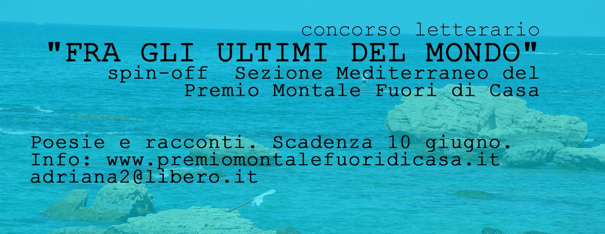 spinoffMontale's tweet photo. Scrivere del #Mediterraneo, scrivere degli ultimi che lo attraversano, scrivere di tragedie e speranze, paura e coraggio... @CasaScrittori https://t.co/FtSCKXIEfZ