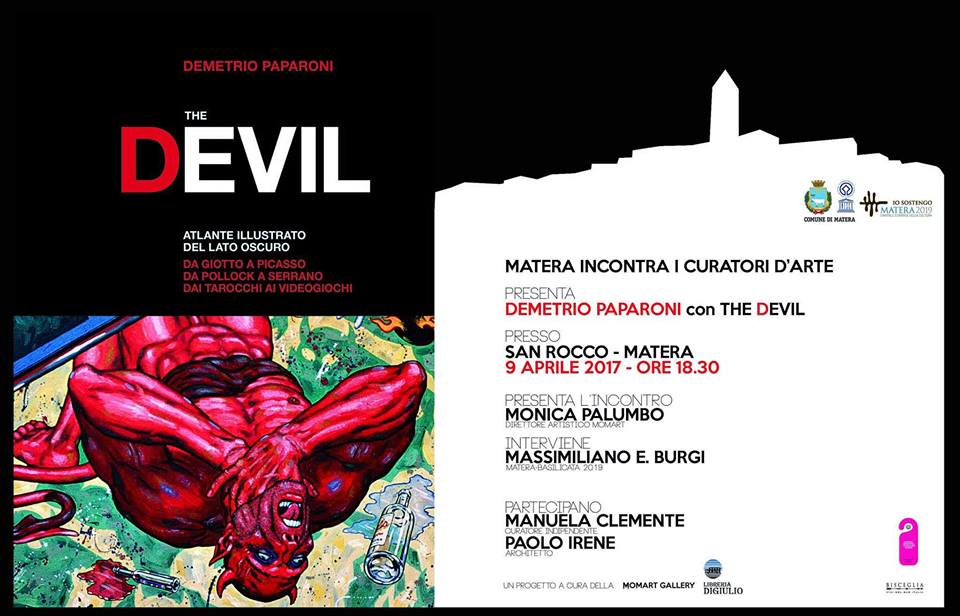 materainside's tweet photo. #Matera, “Matera incontra i curatori d’arte”: presentazione del libro “The Devil” di Demetrio Paparoni

I dettagli > https://t.co/mNwjuyY9QT https://t.co/lu5plqdONh