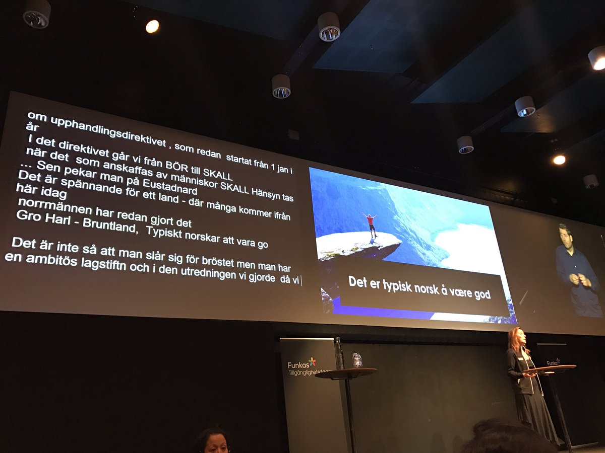 audmaha's tweet photo. Det er deilig å være norsk i Sverige 😀🙊 #funka2017 #DTL #uu #a11y https://t.co/6wGRvH974A
