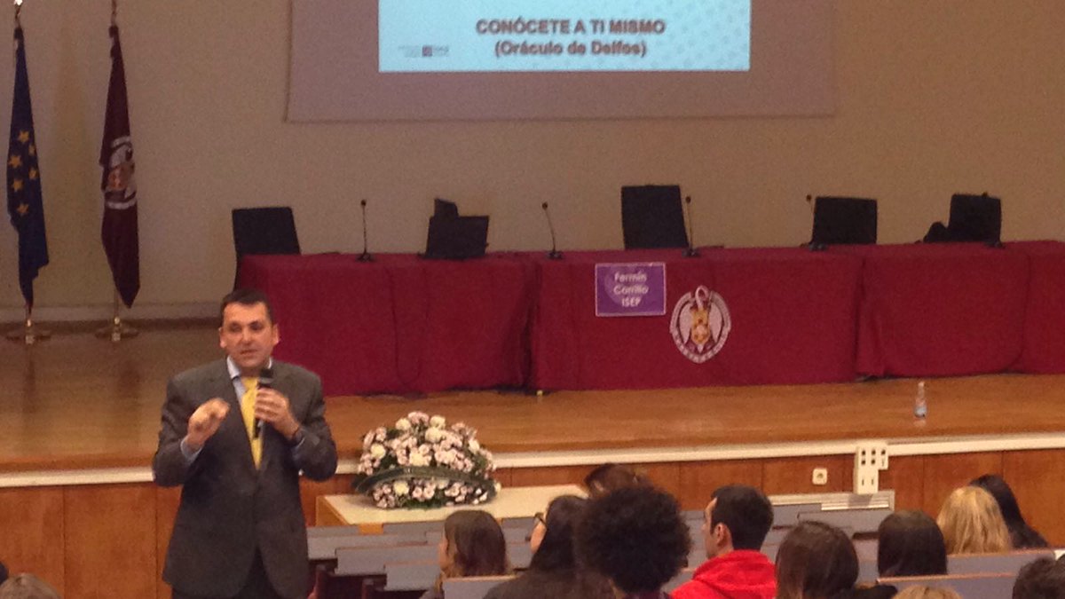Muy contentos con la ponencia de Fermín Carrillo de @ISEPnews 
"La Marca Personal"
#PsicologiaUCM   #CNCEP17