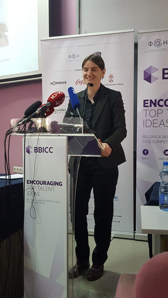 <a href="/anabrnabic/">Ana Brnabic</a> na otvaranju međunarodnog takmičenja u rešavanju studija slučaja na <a href="/fonbg/">FON</a> #BBICC2017