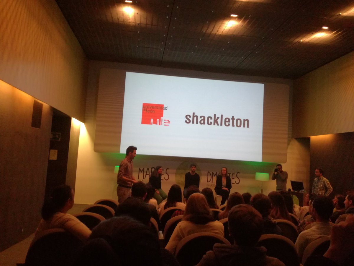 MigCervantes's tweet photo. @MIMaccionULE  de @unileon en #martesDmentes d @JCDecaux_ESP  con @shackletongroup https://t.co/TNfplFHurs