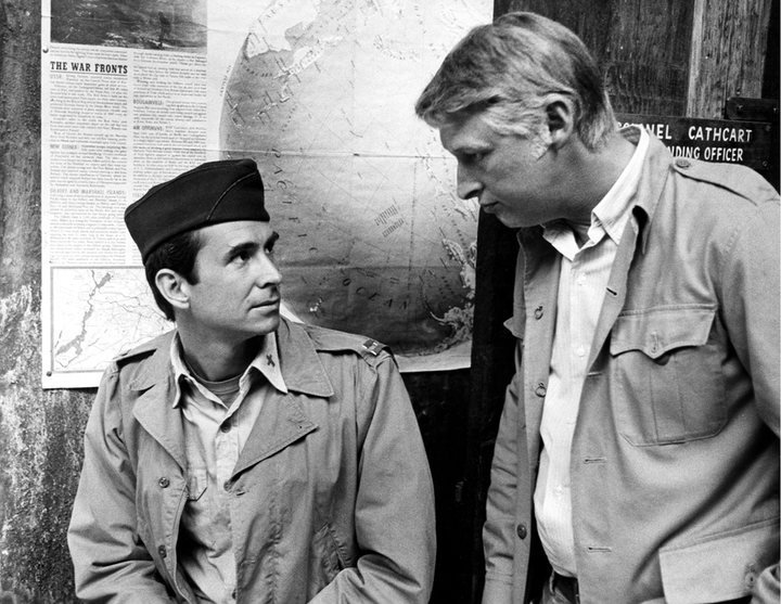 Happy birthday Anthony Perkins.
with Mike Nichols on the set of Catch-22. 