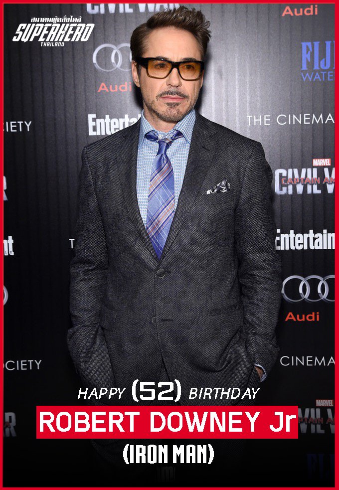 HAPPY BIRTHDAY      Robert Downey Jr.    52       