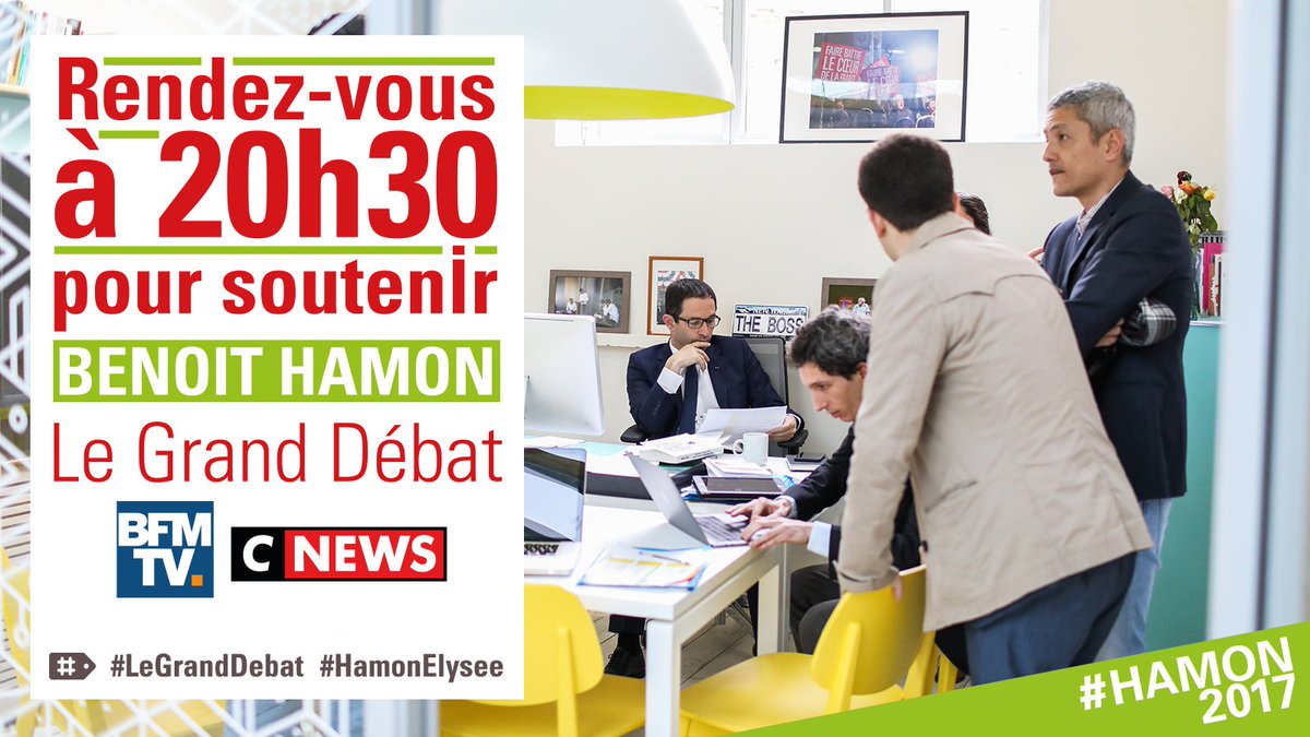 H-4 ! Tou-te-s ensemble #AvecHamon !

Et pour en savoir + sur le #revenuuniversel : benoithamon2017.fr/rue

#Hamon2017 ✊
#FuturDesirable ❤️