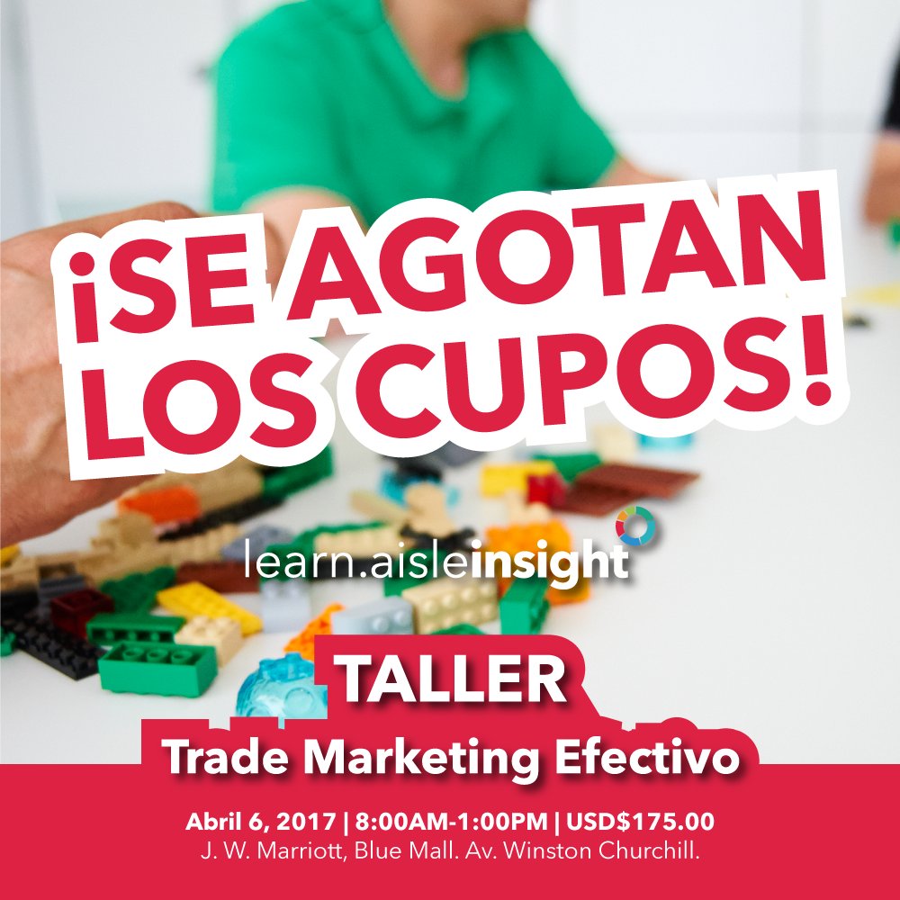 aisleinsight's tweet photo. ¡Se agotan los cupos! No pierdas la oportunidad de Aprender de #TradeMarketing con LEGO® SERIOUS PLAY® en nuestro Taller. #AisleInsight https://t.co/R9U7FR8nV1