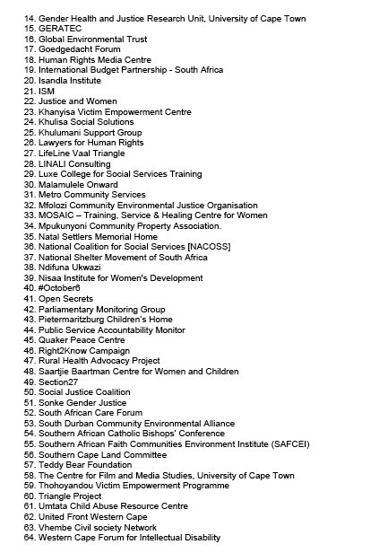 r2kcampaign's tweet photo. JUST IN: 64 civic orgs have written to Speaker of @ParliamentofRSA, calling for National Assembly to reconvene by Friday 
#NoConfidenceVote https://t.co/J3KzayVZSz