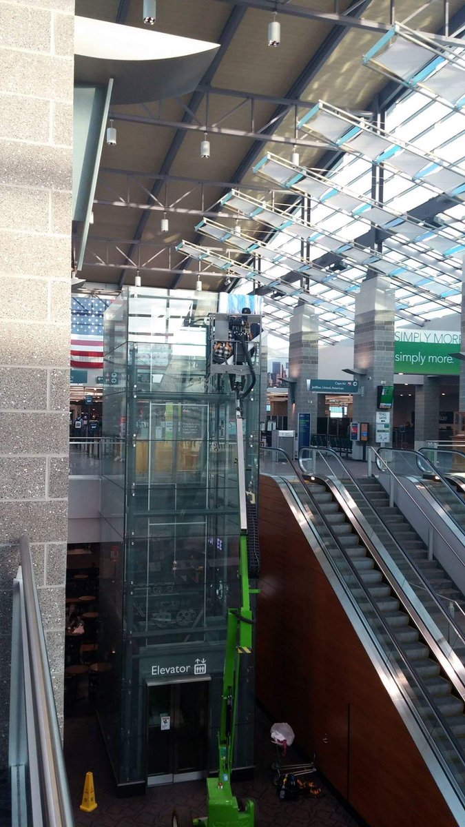 Check out this glass elevator wrap we printed and installed inside @tfgreenairport for @JWUProvidence!BORI taking it up a level! @3MGraphics