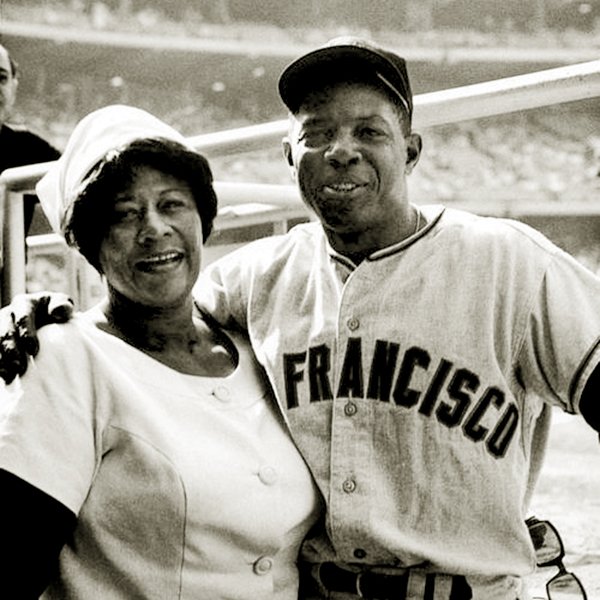 It's Jazz Appreciation Month, the Centennial of Ella Fitzgerald (here with Willie Mays) and Baseball time Read more: bluejayjazzfoundation.org/uncategorized/…