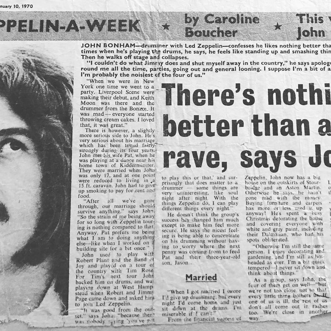 Jason_Bonham's tweet image. Found this 1970 interview with my father . Enjoy !!! JB