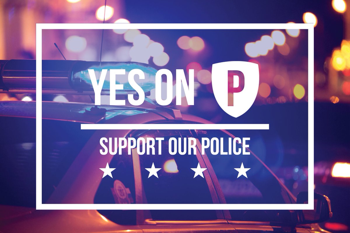 By voting YES on Prop P today we can provide much-needed funding for training &amp; equipment for our police departments. Vote YES on Prop P!