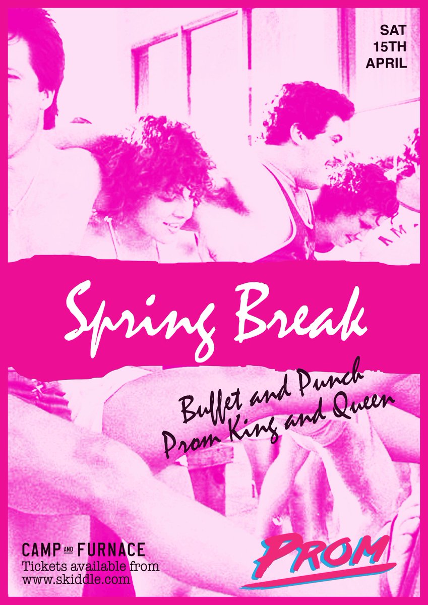 PROM is back! Days are getting longer, the beer is getting colder so we're doing a #Spring Break Party! Tickets bit.ly/prom-spring