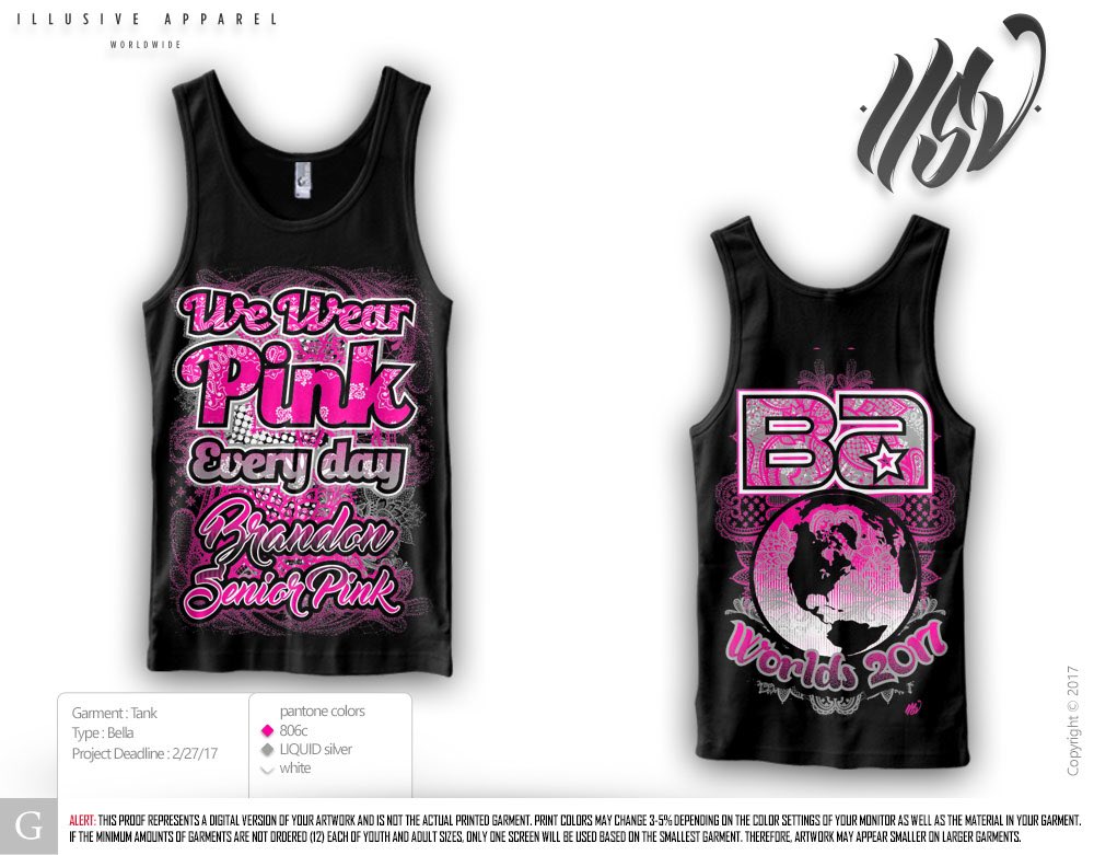 BA_ProShop's tweet photo. Have you ordered your Senior Black and Senior Pink Worlds shirts yet?! The deadline is April 9th! 🖤💗🌍 https://t.co/Rh48wLf1bm https://t.co/G5tdrbNK70