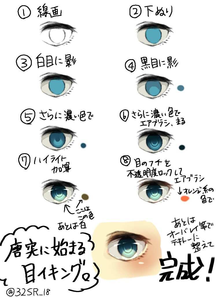 最高イラスト 目 塗り方 アイビス アニメ画像 最高イラスト 目 塗り方 アイビス アニメ画像