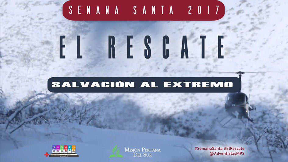 RonaldFTicona's tweet photo. Dios no solo salvará tu vida, rescatará tu alma. #ElRescate #SemanaSanta @prertonkohler @AdventistasMPS @everondonato https://t.co/OJFhJXWvjS