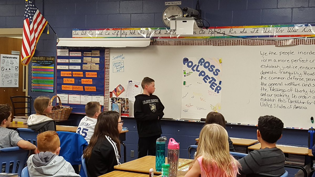 MissFitzBPS's tweet photo. Day 1 of Good Human Project presentations! #5thgrade #goodhumanproject @benningtonelem https://t.co/WkSe73XKMm