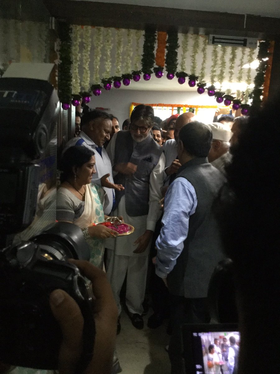 Mr. <a href="/SrBachchan/">Amitabh Bachchan</a> has officially cut the ribbon #CBFCOfficeInaguration
