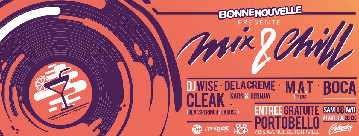 1TREUK's tweet photo. Samedi au @PortobelloRock soirée #HipHop Mix &amp; Chill #01
Avec @boca1treuk @JeuneKarn #MaT @andrystellis @ladosemusic @Le_Neyb 
RT https://t.co/aOFV85U707