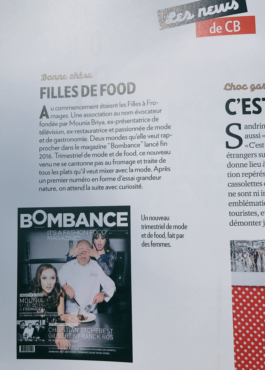 La fille très food et pas que... <a href="/BOMBANCEMAG/">BOMBANCE MAGAZINE</a>  <a href="/MouniaBriya/">Mounia BRIYA</a> #cbnews #specialfood