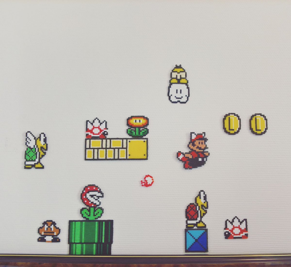 iulilie's tweet photo. Work in progress avec @NinkaDaap 👌🏻
#pixelart #pixelmario #Nintendo #DIY https://t.co/L11jwI6VT0