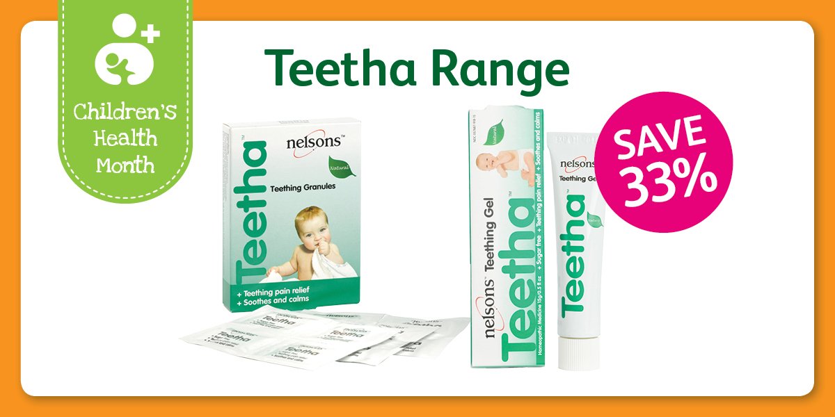 LloydsPharmIre's tweet photo. If your little one is cutting new teeth, try Nelsons Teetha Teething Granules or Gel... the natural choice for parents #ChildHealth #Teetha https://t.co/ZBdqqYHO8D