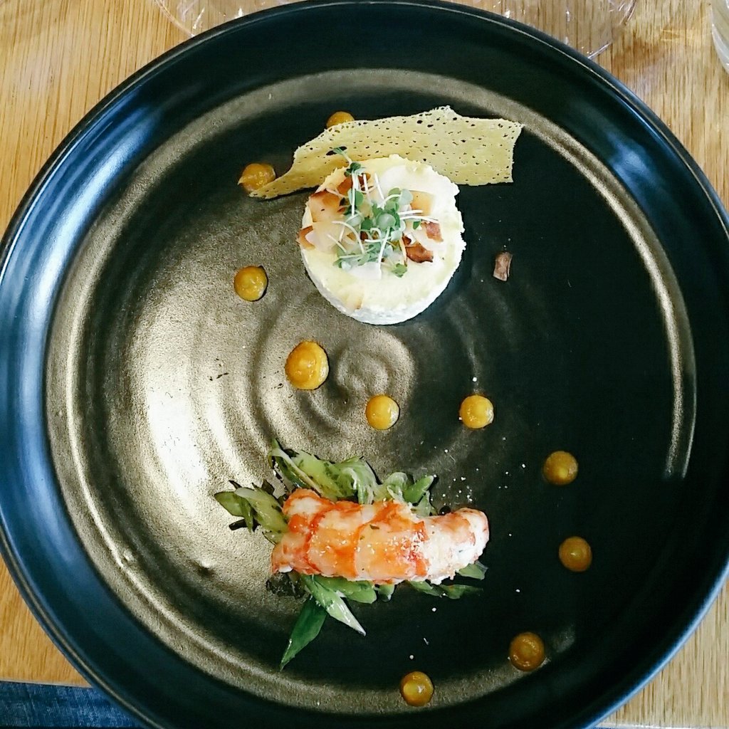 Spoilt! A texturally complex dish paired with the <a href="/creationwines/">Carolyn Martin</a> Art of Chardonnay 2016 #sommlife #FOMO