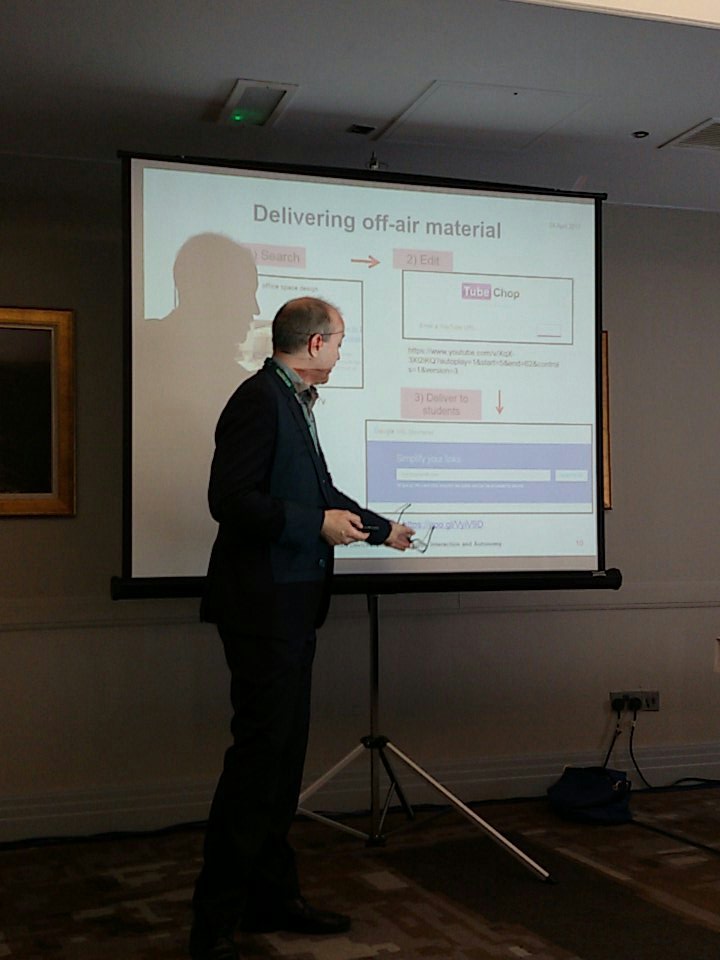 Clive Shaw uses Tube Chop to cut YouTube clips down to manageable size for #listening #authenticmaterials #EFL #iatefl2017