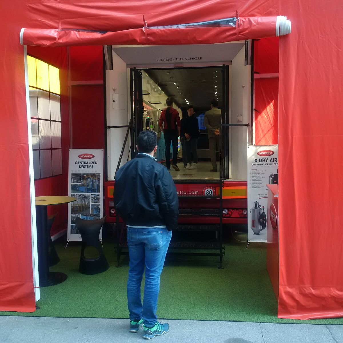 Visit our #morettoinmotion at Forma Tool Exhibition. The #moretto's mobile showroom is ready